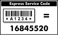 Описание: Код экспресс-обслуживания